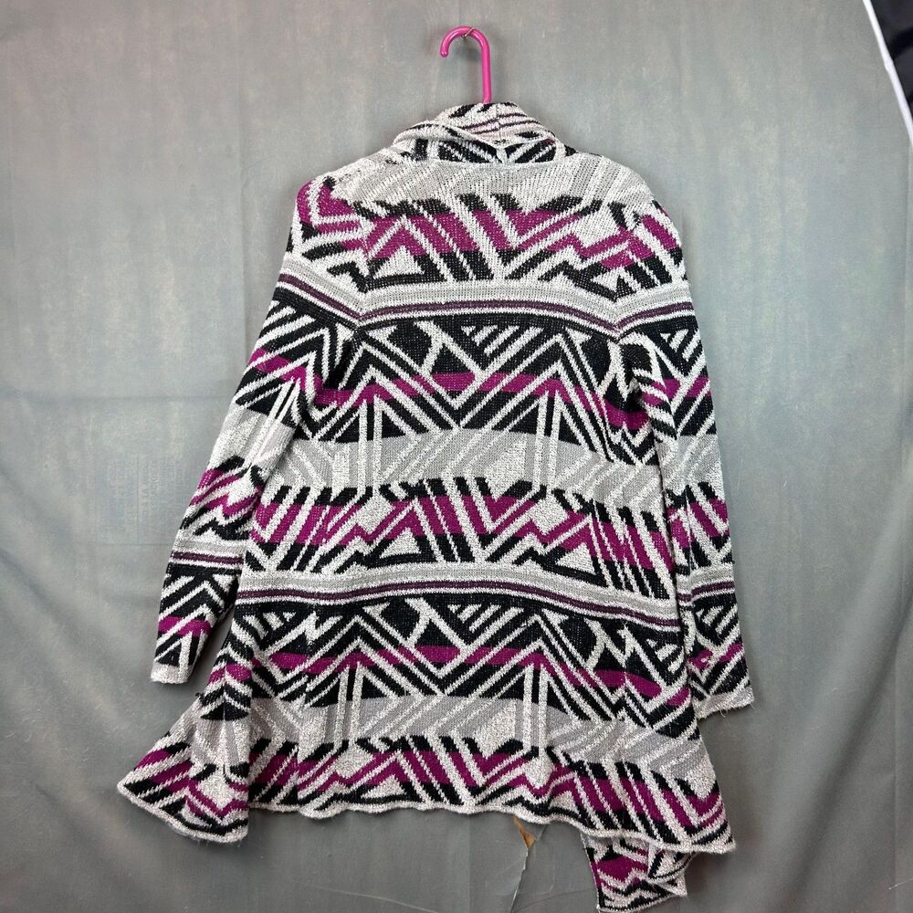 Lucky Brand Southwestern Cardigan Sweater Women's Medium Multicolor Open Front - Picture 3 of 5